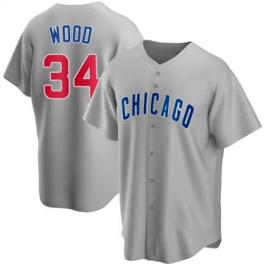 Women's Majestic Chicago Cubs #34 Kerry Wood Authentic Royal Blue  Cooperstown MLB Jersey