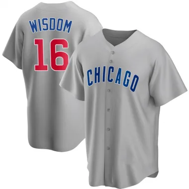 Chicago Cubs Patrick Wisdom Nike Alt Replica Jersey with Authentic Lettering Medium