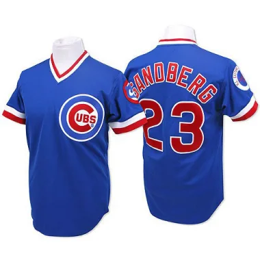 Men's Mitchell and Ness Chicago Cubs #23 Ryne Sandberg Replica